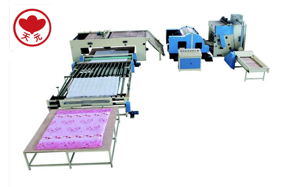 Ropa de cama colchas que cubre colchón Non-Woven consolador que hace la máquina de llenado Línea de producción (HFJ-88)