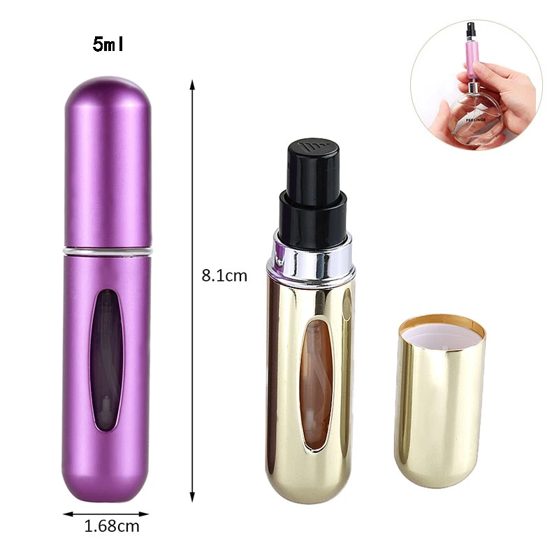 Deco Green Mini Travel Empty Leak Proof Refillable Perfume Atomizer