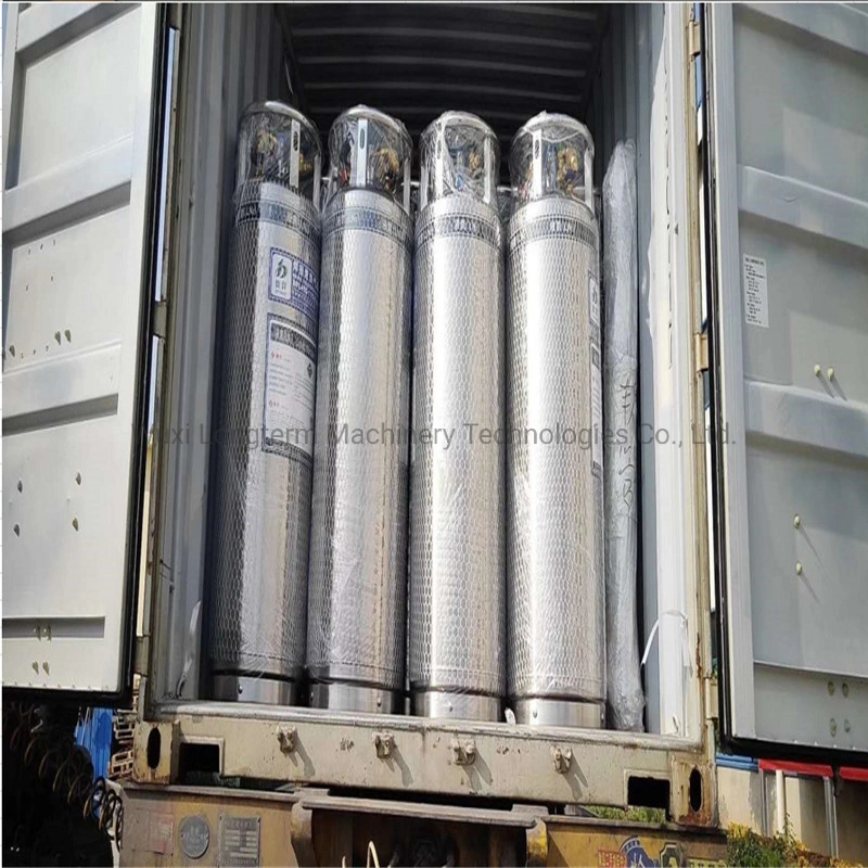 Cylindrical Stainless Steel 175/195/230 Liter Liquid Nitrogen Dewar, Welded Insulated Cryogenic Liquid Cylinder at an Affordable Price~