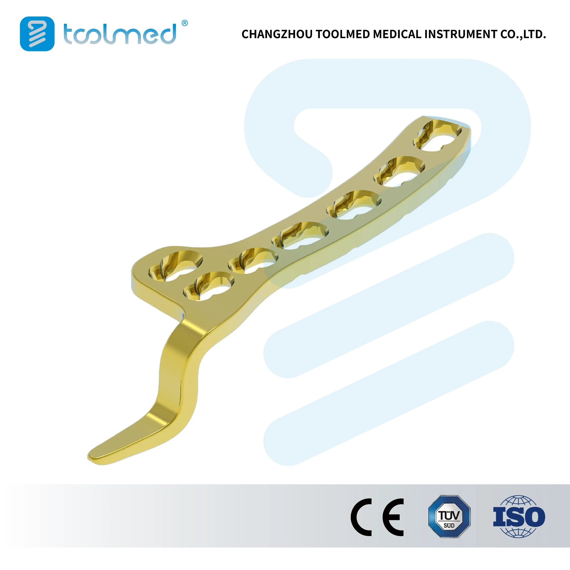 Clavicle Hook Locking Compression Bone Plate, Small Fragment LCP System, Titanium, Orthopedic Surgical Implant for Trauma Surgery, Medical Products with CE&ISO