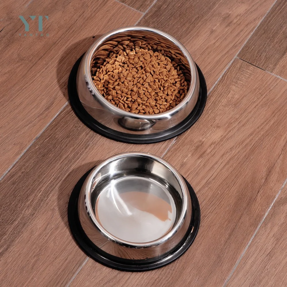 Wholesale/Supplier Custom Print Non Slip Stainless Steel Dog Bowls Pet Bowl