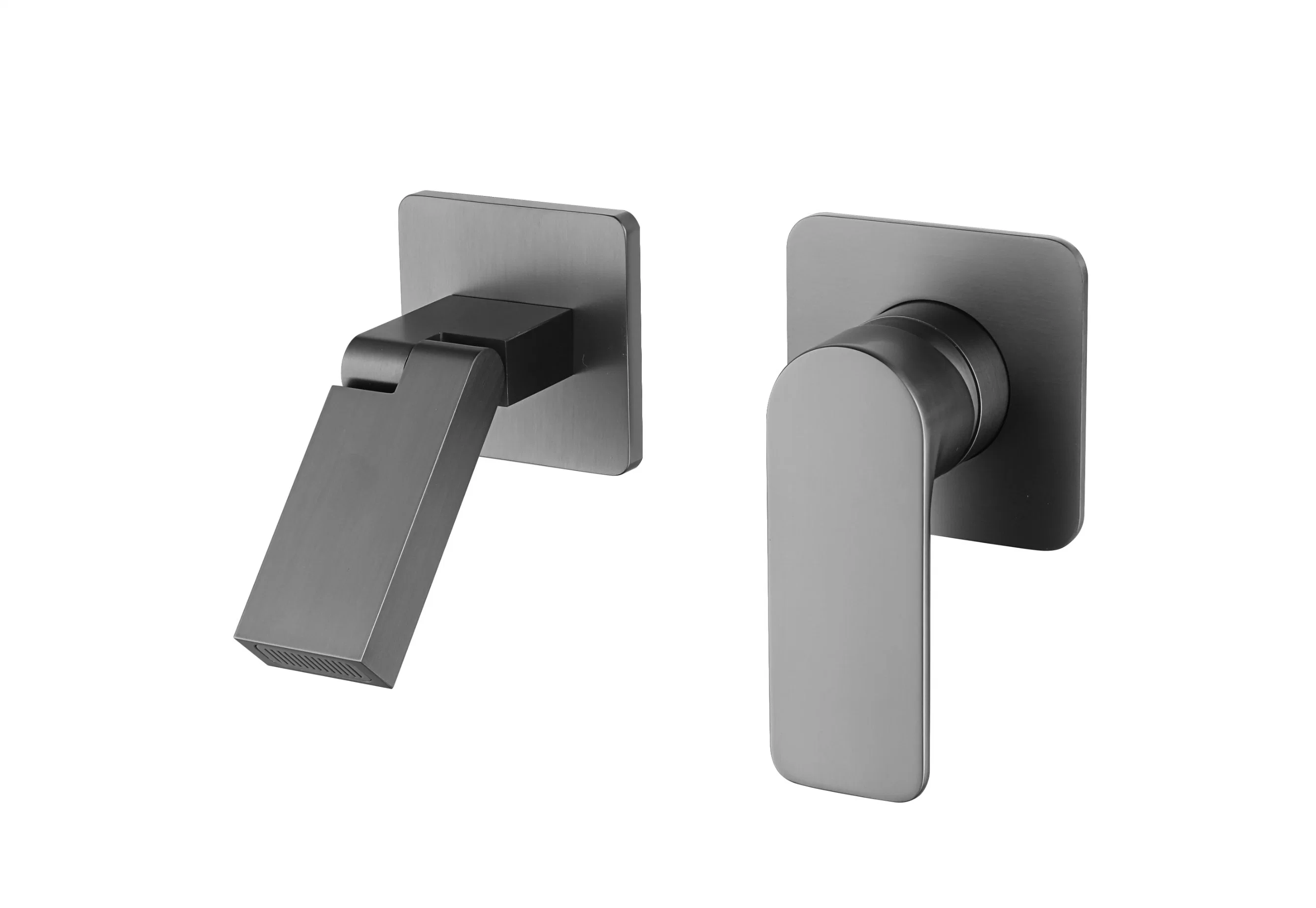 Built-in Design Bathroom Mixer Tap Gun Grey Finished