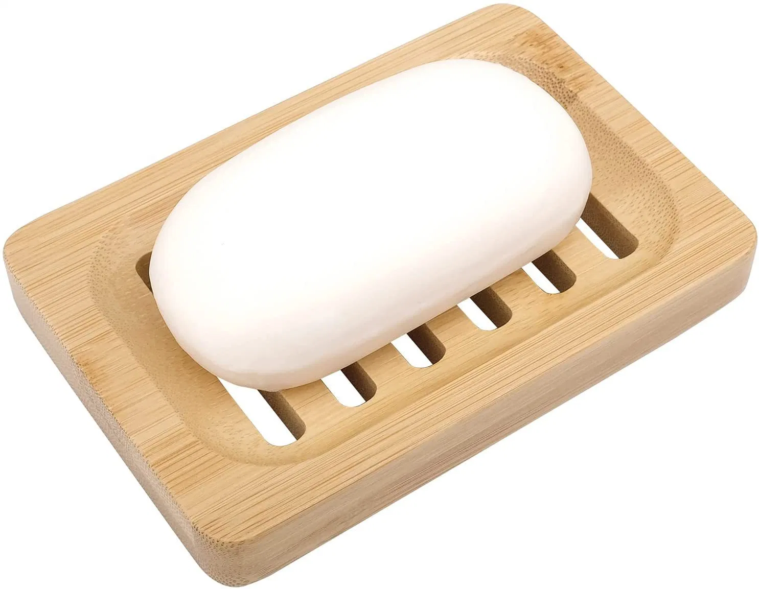 Custom Logo OEM Bamboo Wooden Soap Dish