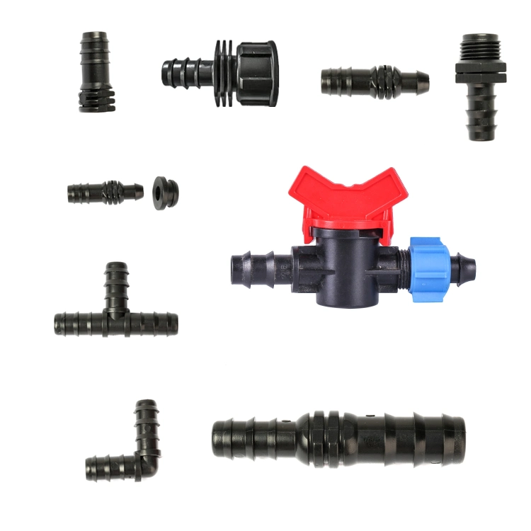 Irrigation Plastic Garden Hose Fittings with LDPE Pipe Coupling with Lock