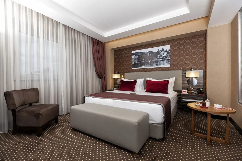 Hotel moderno de muebles de dormitorio Bastidor de madera cuero Juego de cama King Size