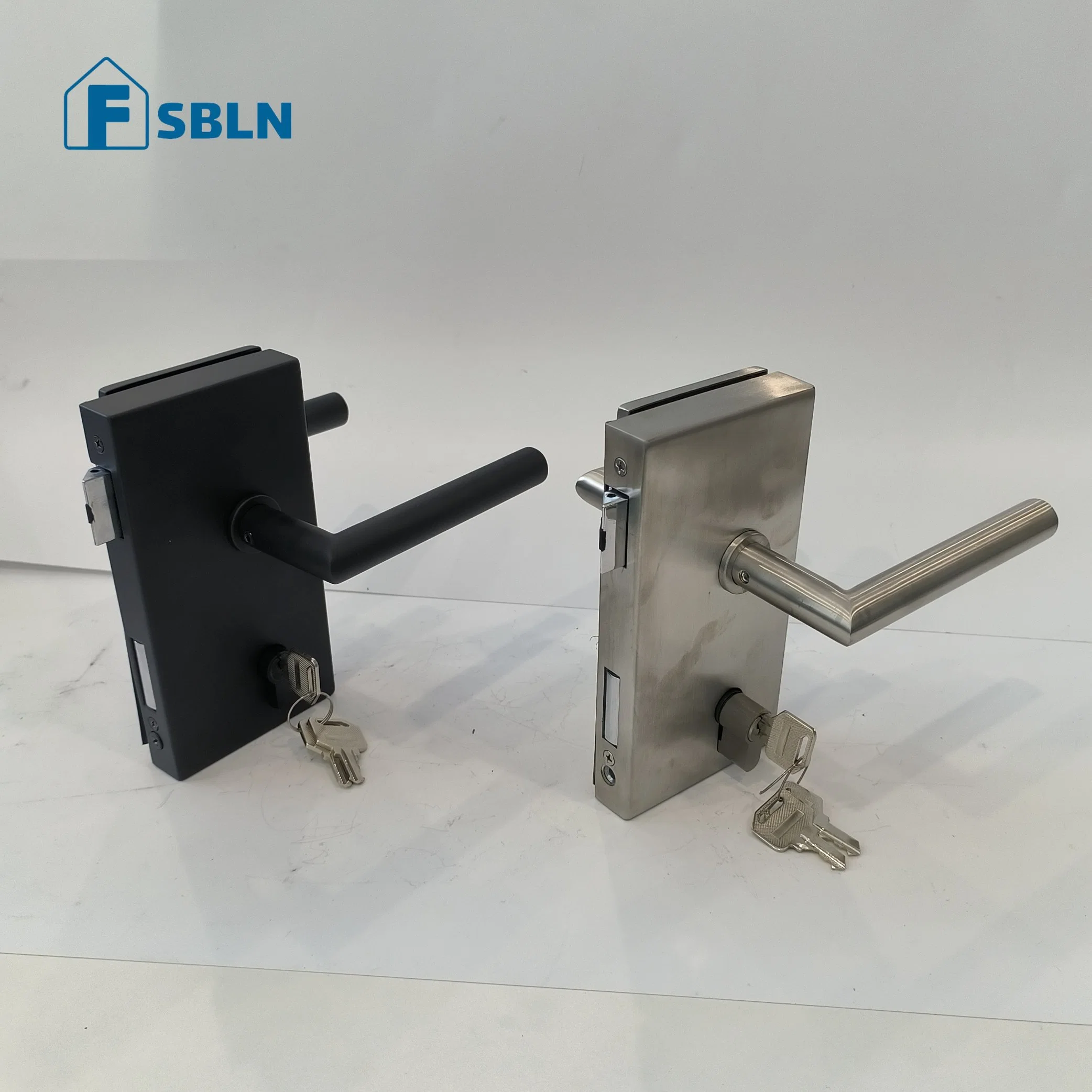 Bln Zinc Glass Door Lock with Glass Lever Handle