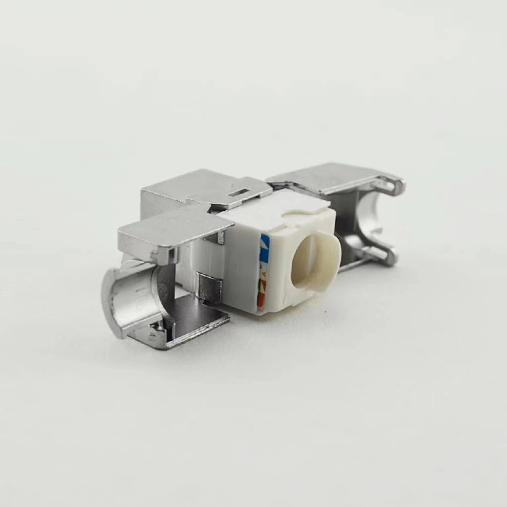 RJ45 cat8 Toolless Zinc Alloy keystone jack