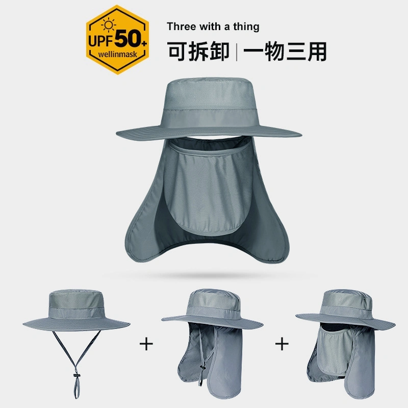 Hot Selling Multifunctional Polyester Big Brim Breathable Fishing Sun Hat