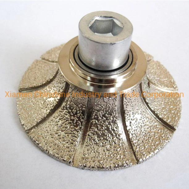 Vacuum Brazed Granite Marble Stone Router Profile Grinding Wheel for Angle Grinder