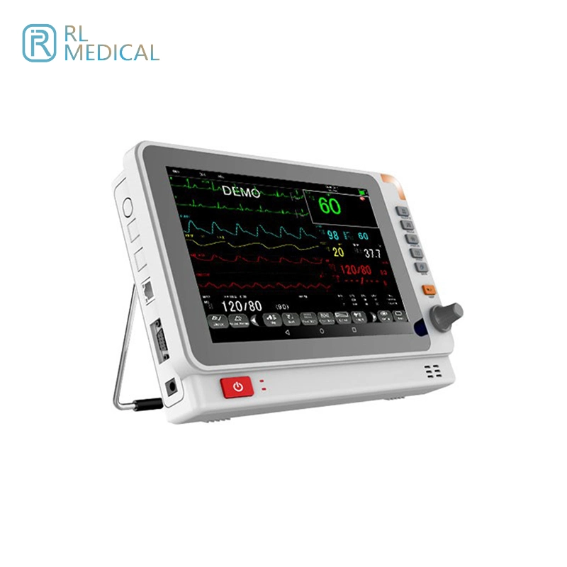 Manufacturer Supply Portable 10 Inch Ultra-Thin Heart Rate Multi Parameter Patient Monitor for Dental