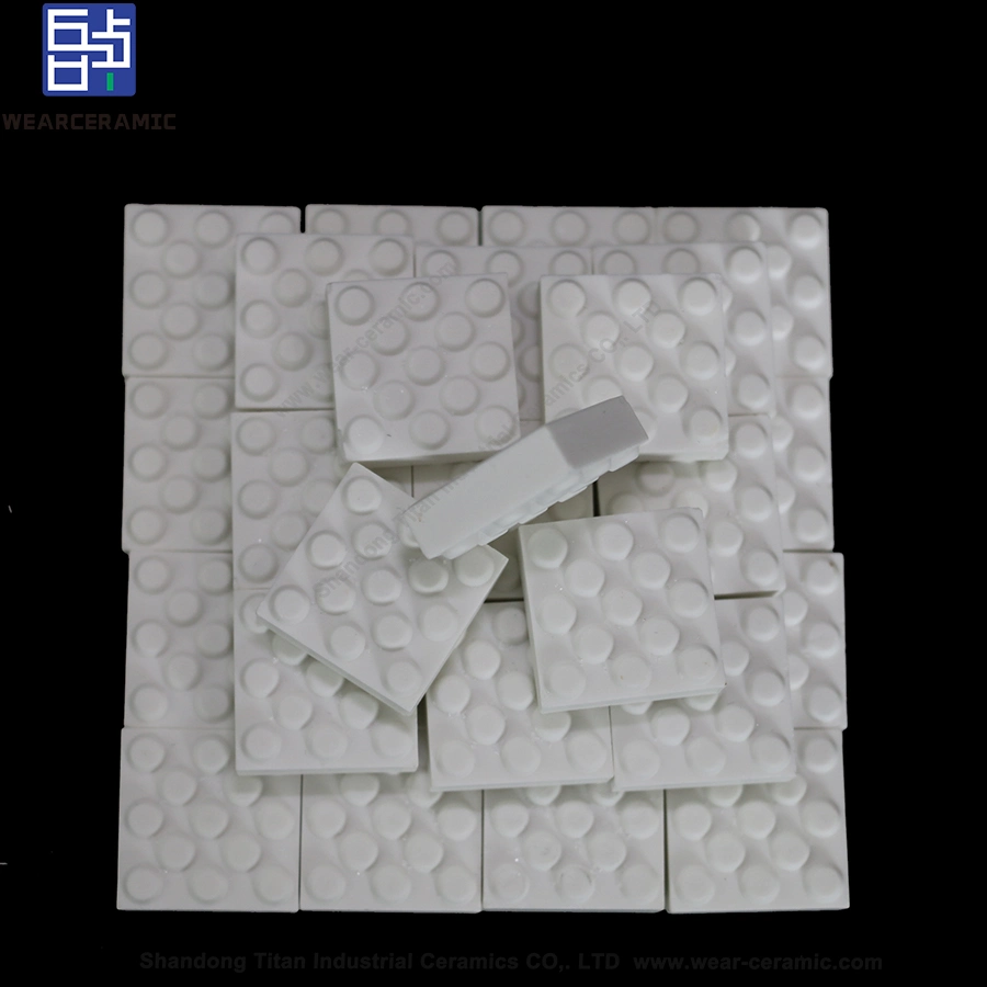 White Ceramic Mosaic Tile Wear-Resistant Alumina Lining