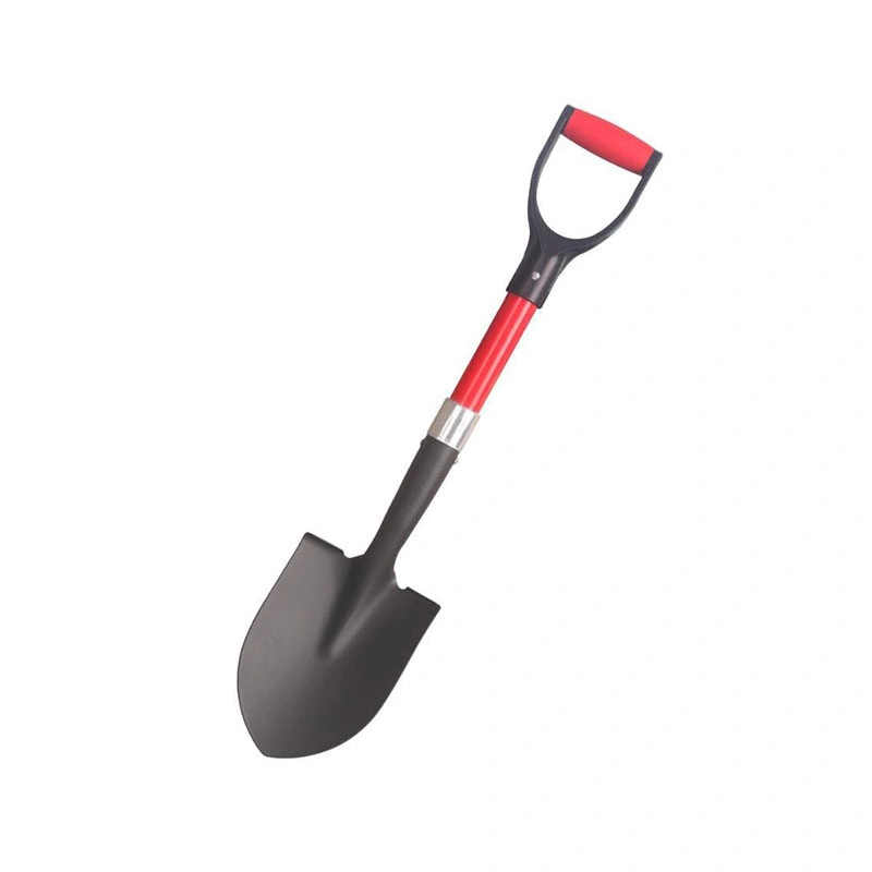 China Factory Garden Tools Round Small Shovel Spade with Fiberglass Handle Poly D Grip of Children&prime; S Shovel Mini Shovel