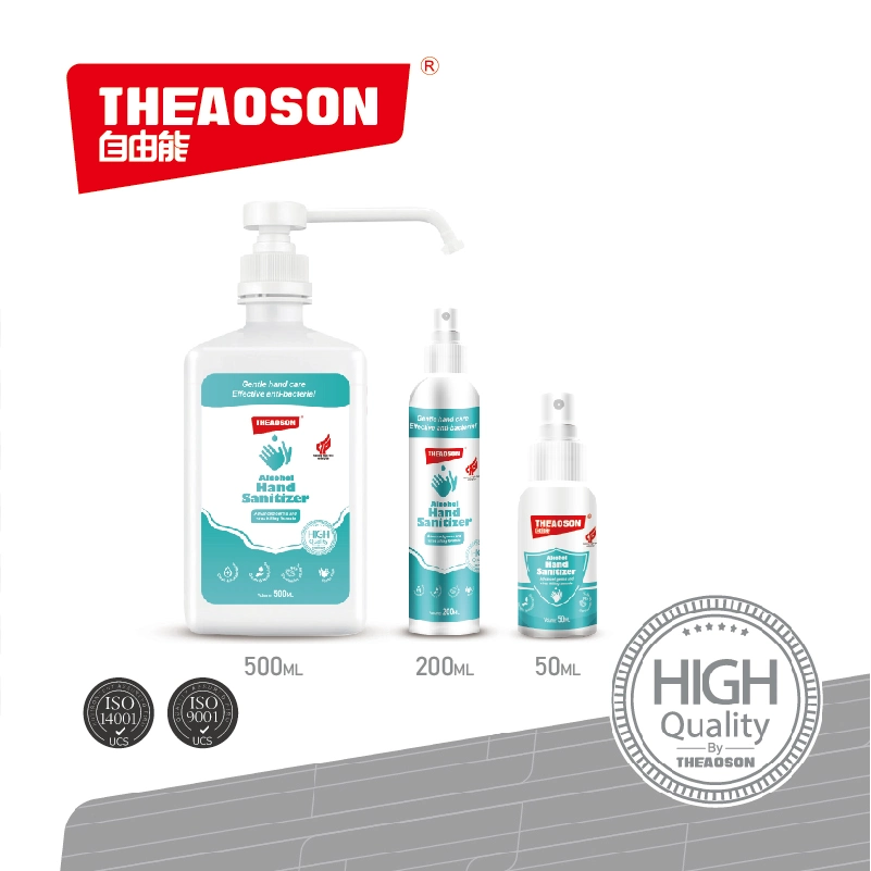 Theaoson 500ml 200ml 50ml Alcohol Sanitizer Spray