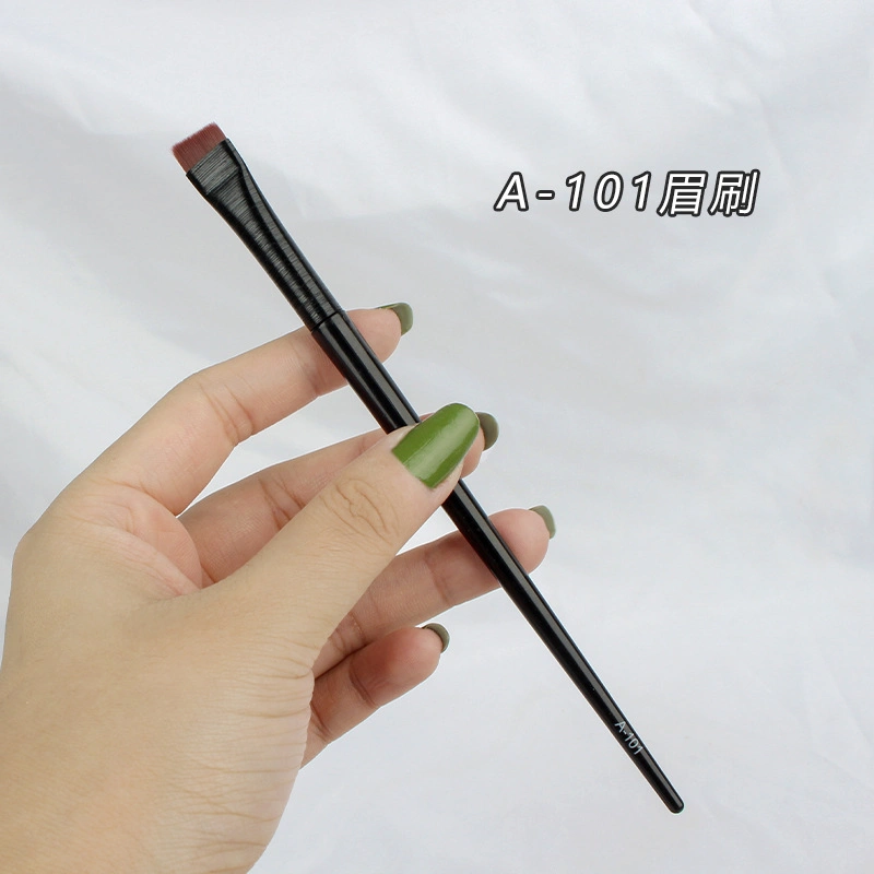 High quality/High cost performance  Strong Hard Sharp Eyebrow Brush Angled Very Thin Synthetic Hair Eyebrows Eyeliner Brush Custom Logo Private Label