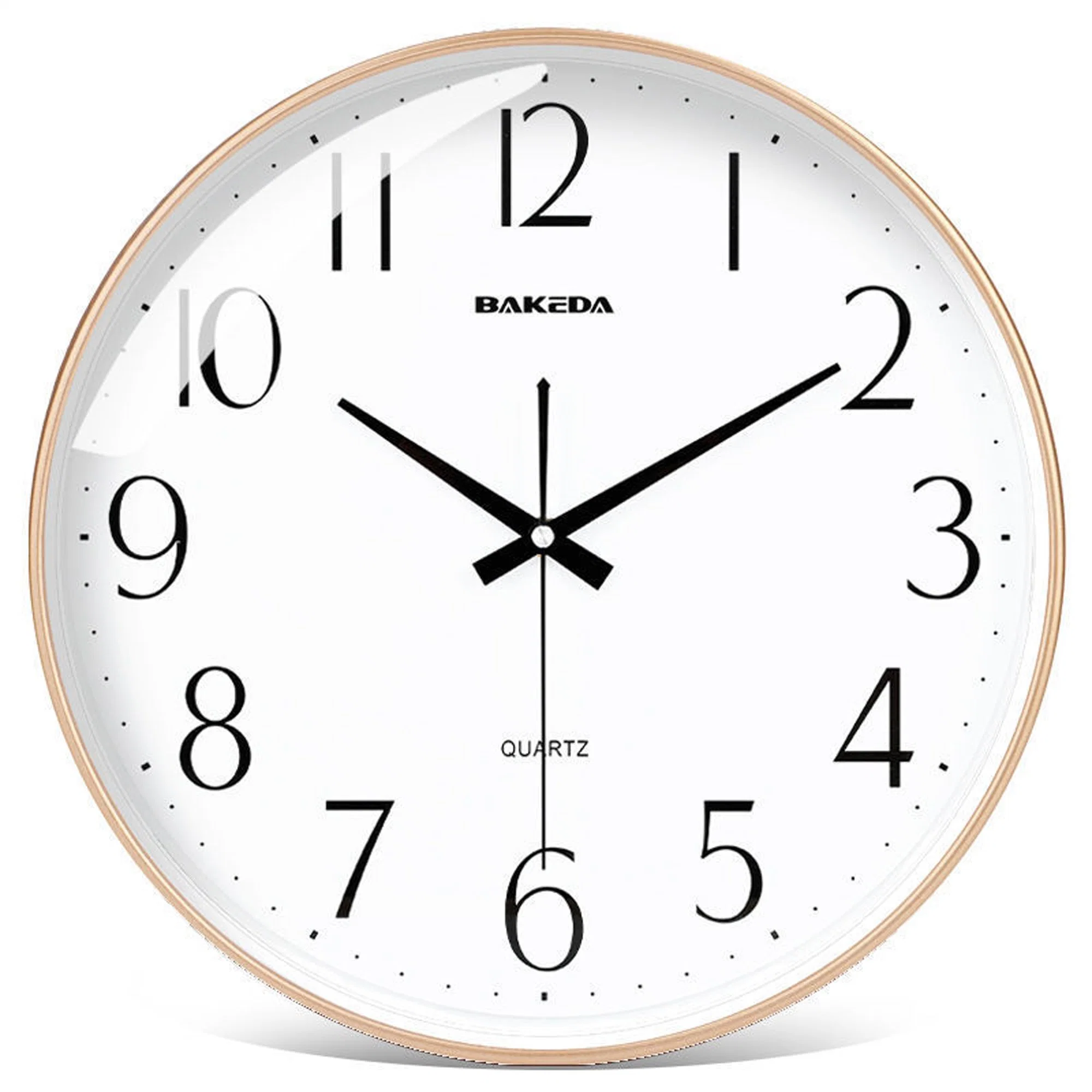 Uhr Black Wall Clock Silent Nicht Ticking Qualität Quarz 10 Zoll rund einfach zu lesen für Home Office Schule Dekor Uhr