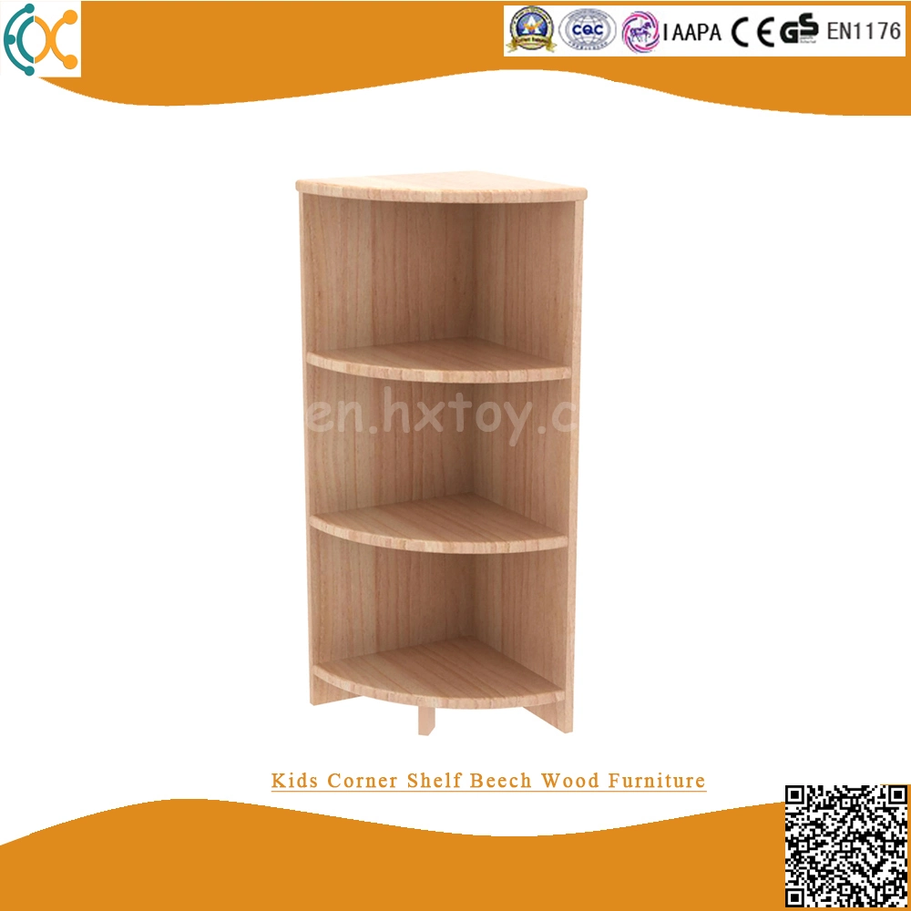 Two Layers Beech Toy Shelf Kids Wooden Furniture