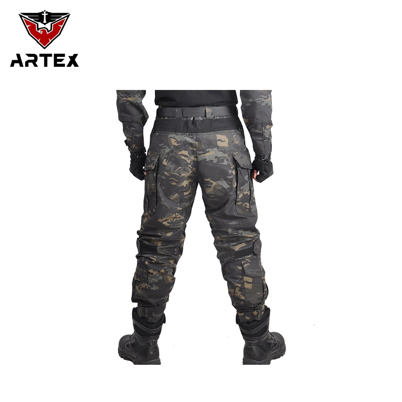 Entrenamiento de combate militar al aire libre Camping Desert Camouflage pantalones tácticos