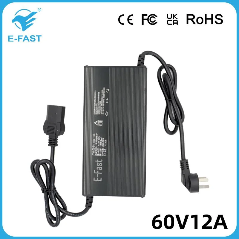 Hot Selling 60V 12A Ebike Battery Charger for 17s 71.4V Lithium Battery Pack