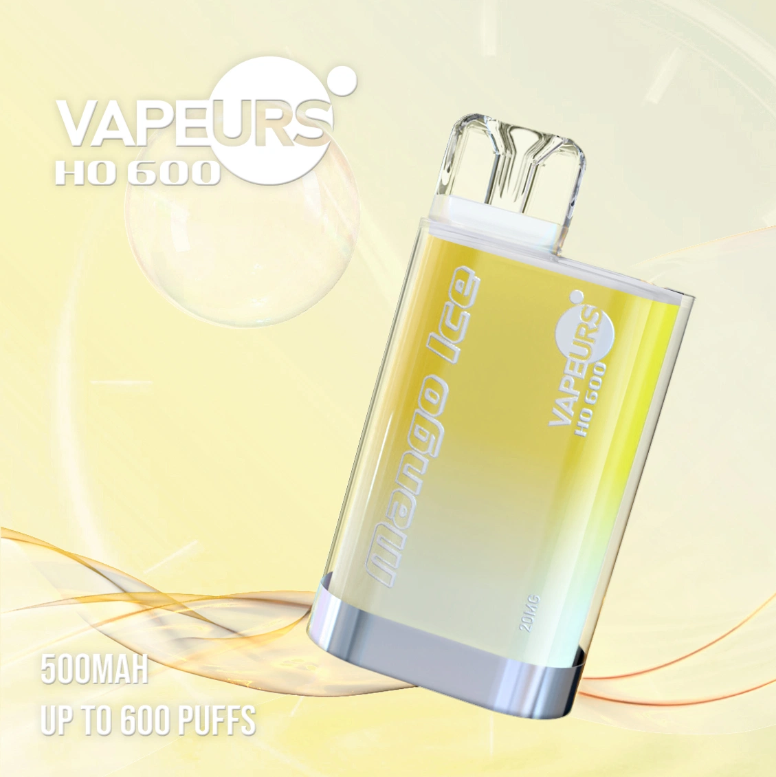 Vapeurs Vapeaze High-Quality Free Delivery E-Liquid 2ml Tasty Disposable/Chargeable Crystal Box Vape 600 Puffs Mini Box Cigarette