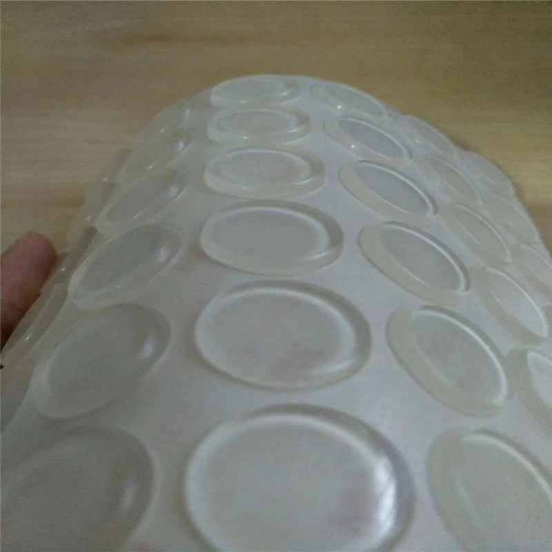 منع انزلاق نقاط Silicone Grip الشفافة ذاتية اللصق مانعة للانزلاق بدون انزلاق وبطانات المصد المطاطي للذراع الذاتية المنتج المطاطي