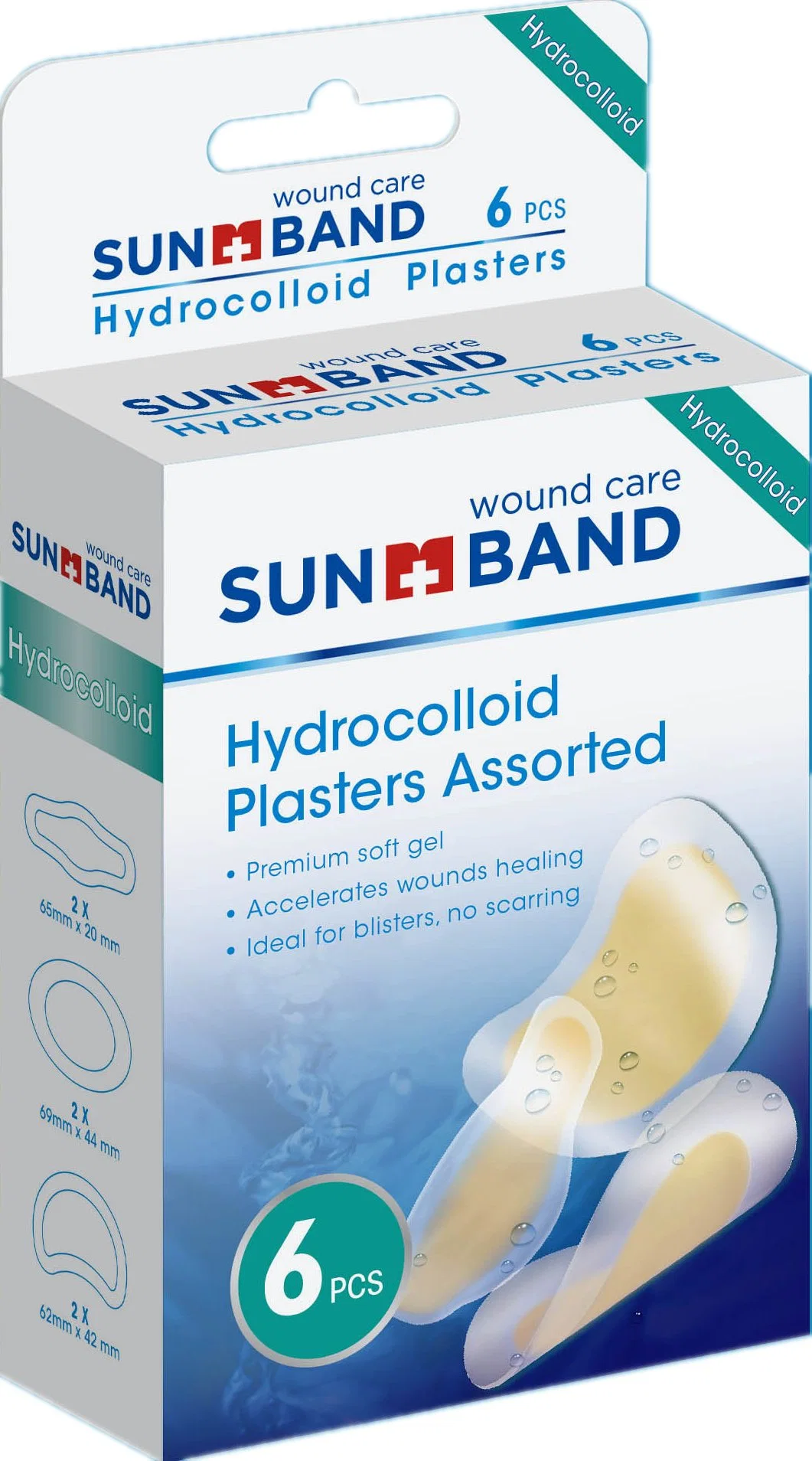 Premium Soft Gel Hydrocolloid Plaster for Blisters