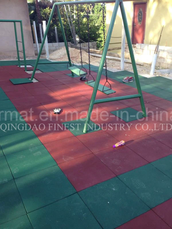 Colorful Safety Playground Rubber Flooring Tile for School Playground