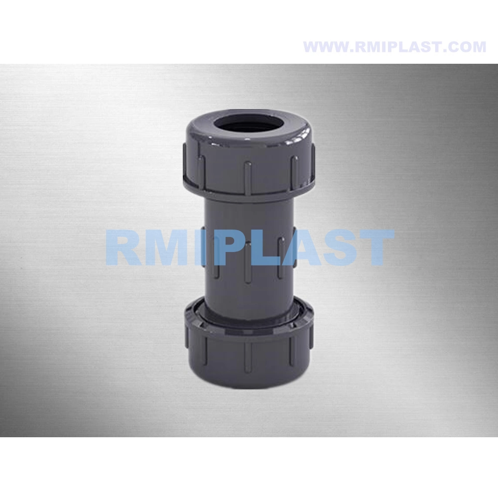 PVC Female Coupling of JIS 10K 1 Inch Plastic Pipe Fitting UPVC Fittings Female Thread Adaptor Reducing Coupler for Industrial