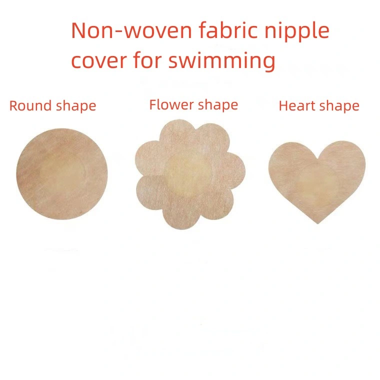 Disposible Woven Adhesive Fabric Chest Stickers Disposible Chest Patch Nipple Pasty for Swimming