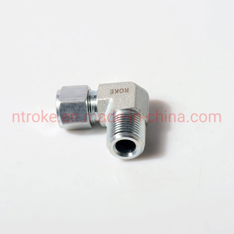 Galvanized Carbon Steel Inch Single Ferrule Fittings Male Thread Elbows