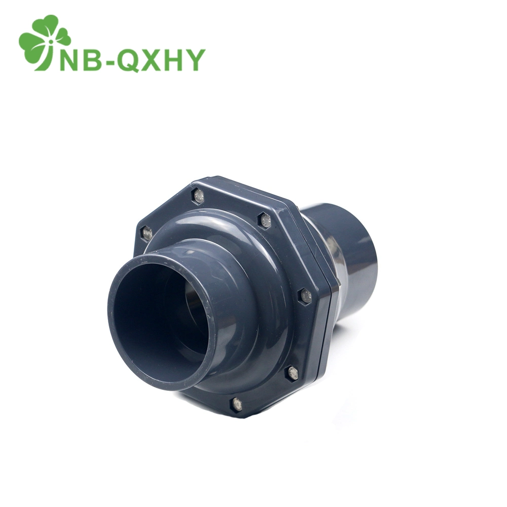 PVC DIN Standard Chemical Industrial Series Pn16 DN15-200 Water Supply Non Return Check Valve