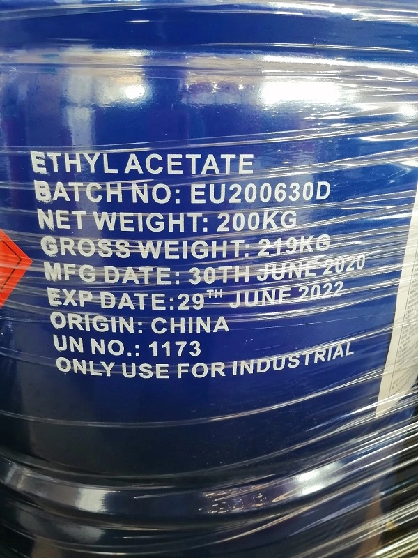 China Chemical Supplier for Ethyl Acetate 99.9% Used as Chemical Solvent/Electrolyte/Resin and Pesticide