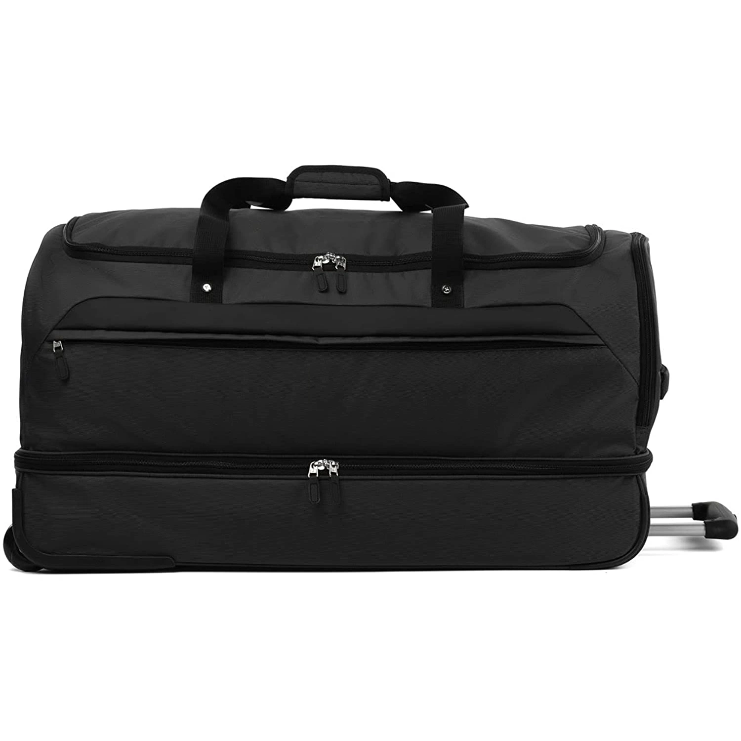 Wheeled Rolling Duffel Luggage Travel Trolley Duffle Bag with Wheels and 3 Large Packing Cubes for Men, Women