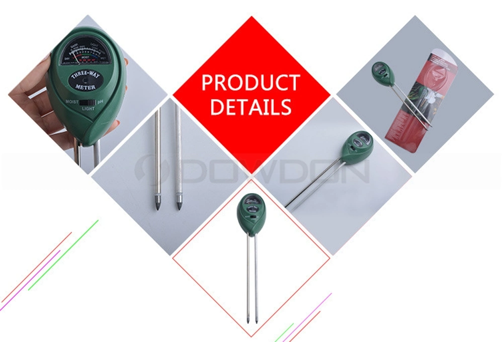 3 in 1 Soil Moisture Meter pH Value Sunlight Tester for Garden