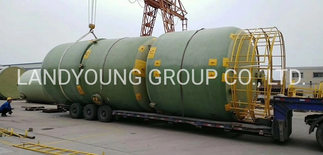 Fiberglass Tank Horizontal Large Oil Storage Container Processing Tank