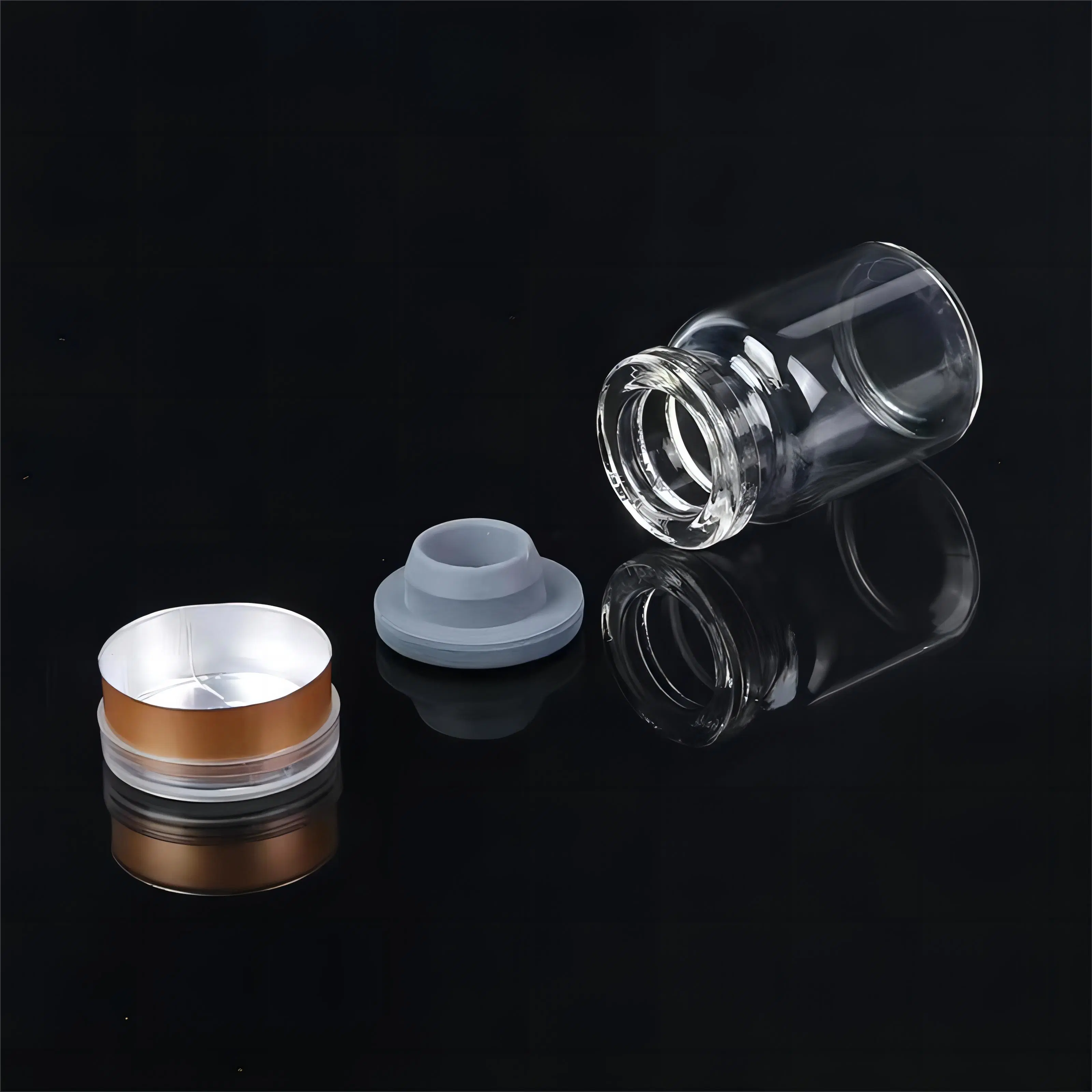 20ml 30ml Sterile Injection Glass Vials with Rubber Stopper for Serum