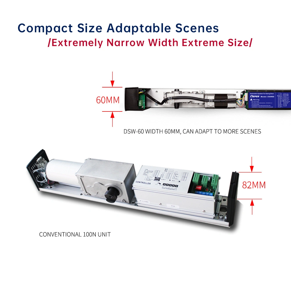 Residental Dsw-60 100kg Electric Double Automatic Swing Door System with Remote Control