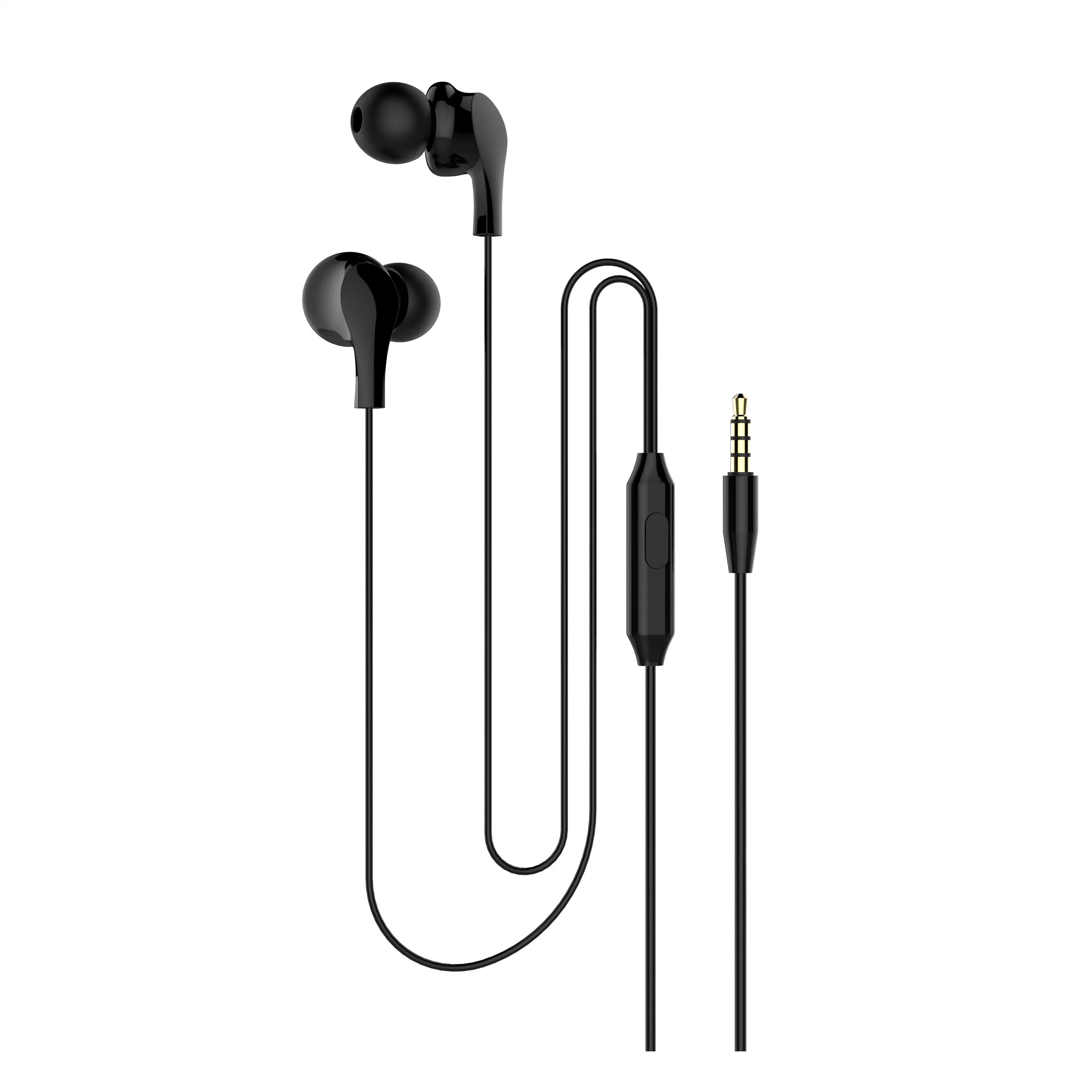 Comunicação da vela de 3,5mm do fio do fone de ouvido com microfone auriculares do telefone móvel Earpods