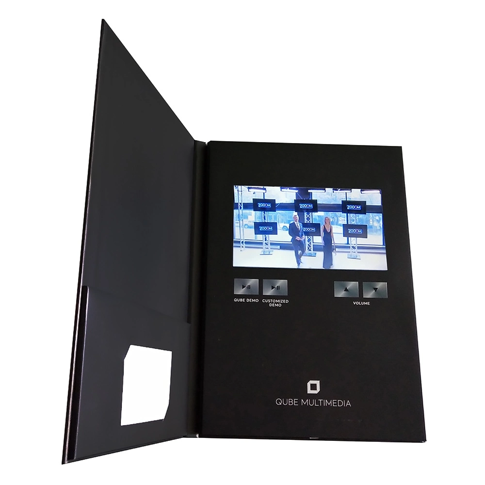 Top Quality Hard Cover 7inch LCD Screen Video Business Card