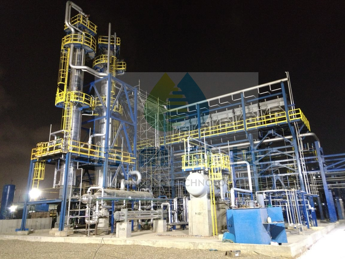 Le raffinage du pétrole noire utilisée/déchets de raffinerie de machine de distillation d'huile moteur
