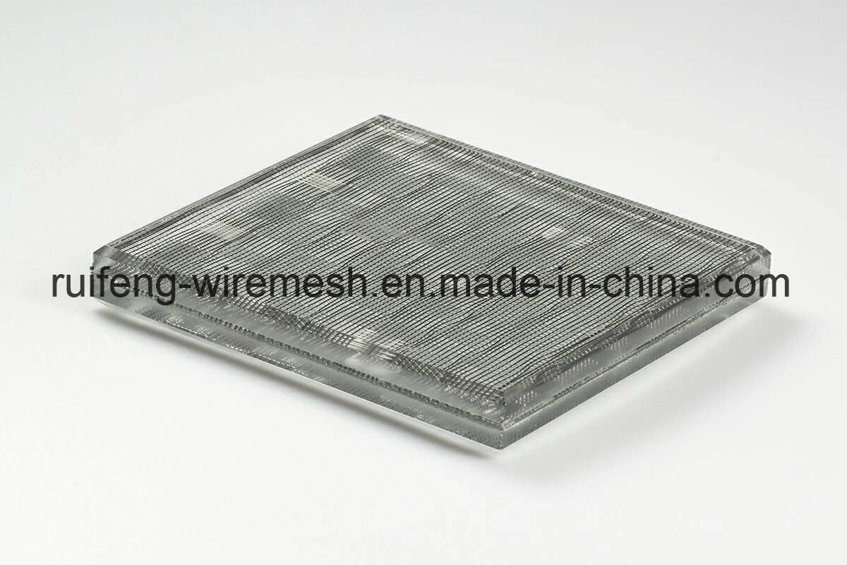 Prim sur le fil de cloison de verre feuilleté de Wire Mesh en verre de sécurité