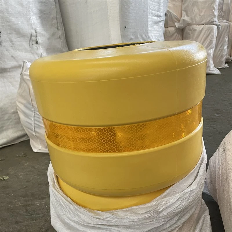 Factory Supply Export EVA Material Highway Protective Traffic Safety Rotary Barrel Bucket Rolling Guardrail Roller Barrier