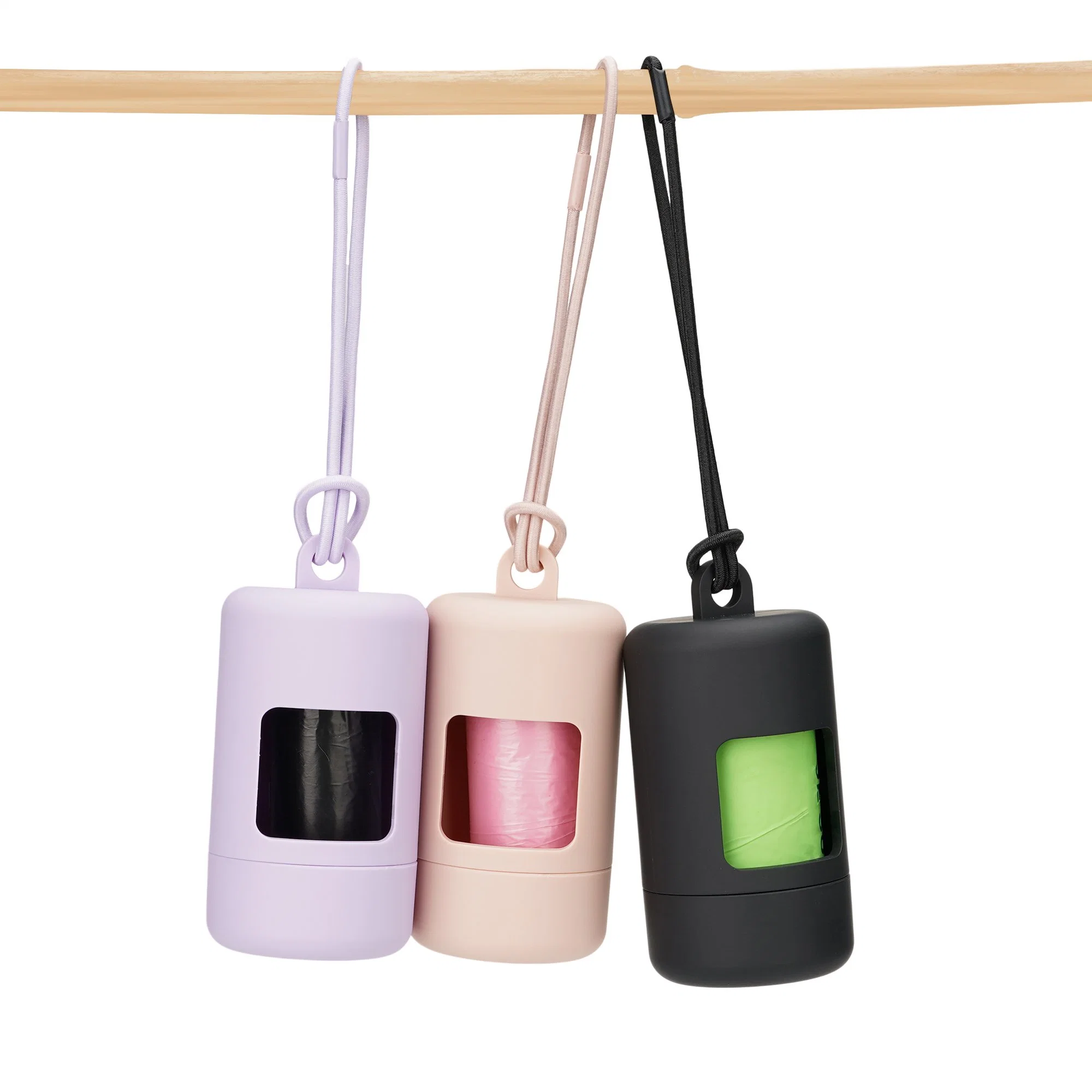 Poop Bag Carrier Holder Manufacturer Eco Friendly ABS Waste Poop Garbage Bag Dispenser