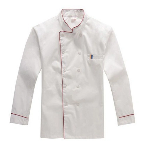 Hotel Kitchen Worker Suit Customized Logo Breathable Cotton Polyester Chef Cook Uniform