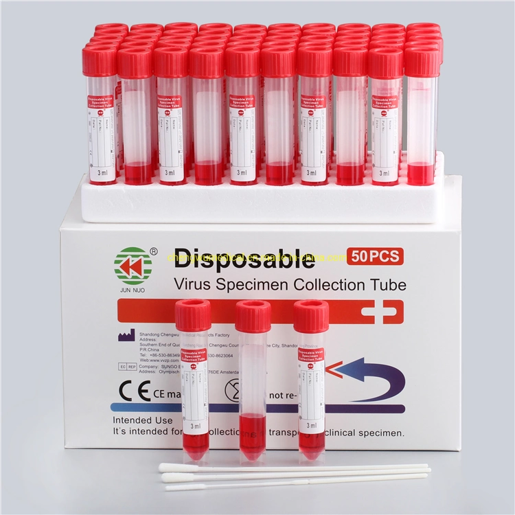 Swab Vtm Sampling Kit with 3ml Universal Transport Medium for Virus Collection