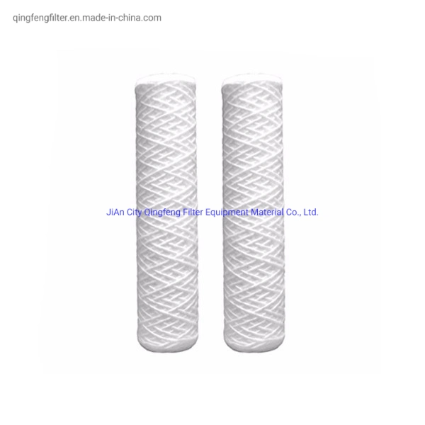 20 Inch Cotton Wound String PP Yarn Sediment Reverse Osmosisi Water Filter Cartridge for High Pure Water Filtration