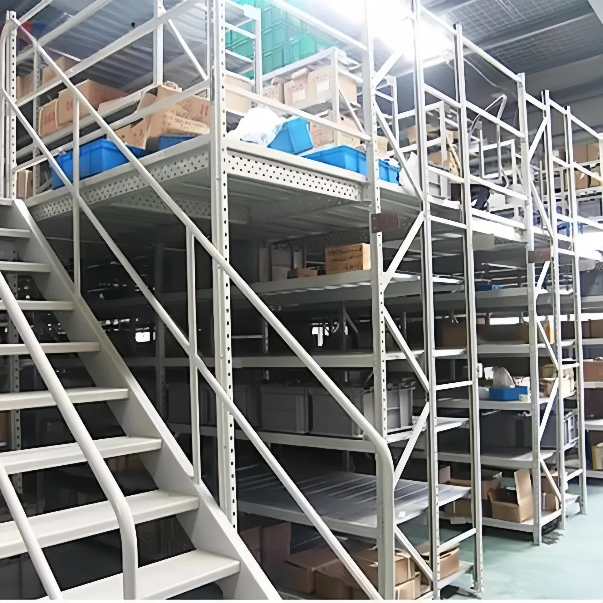 Customized Mezzanine Rack System Mezzanine Warehouse Storage Steel Loft Type Rack