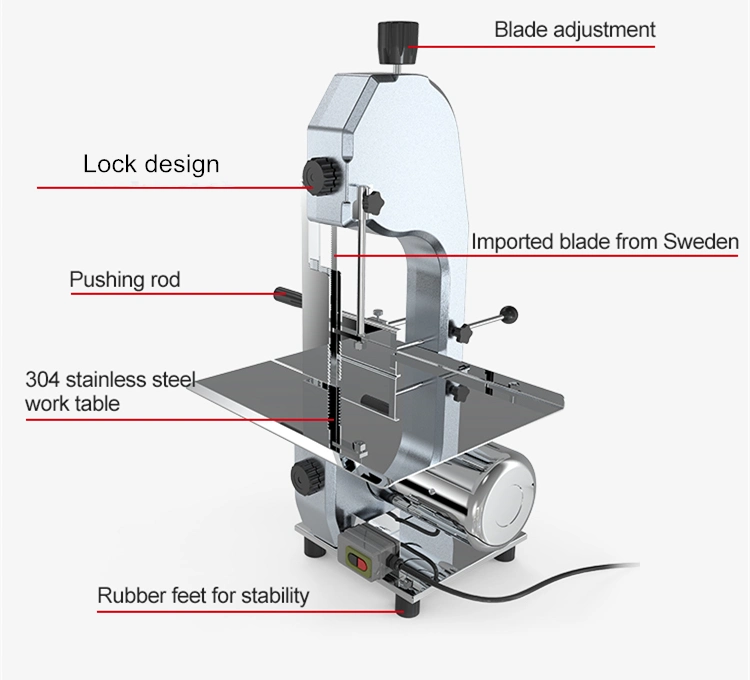 Electric Bone Saw/High quality/High cost performance  Commercial Frozen Fish Meat Bone Cutter /Meat Bone Cutting Machine