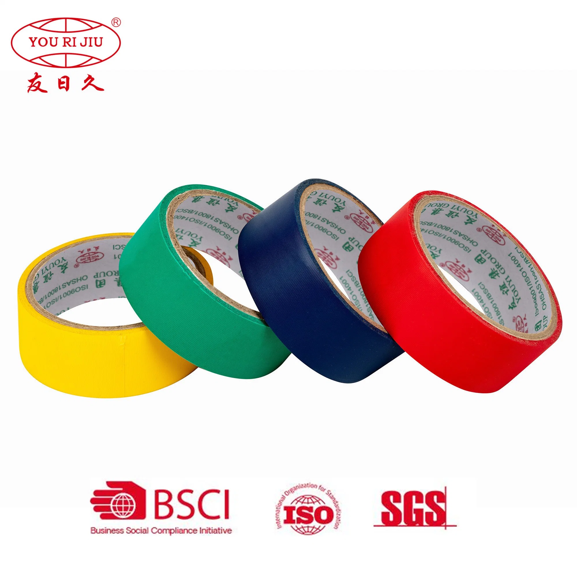 Yourijiu High quality/High cost performance  No Residual Sealing Rubber Easy Tear PVC Adhesive Simili Tape for Book Spine Binding Tape