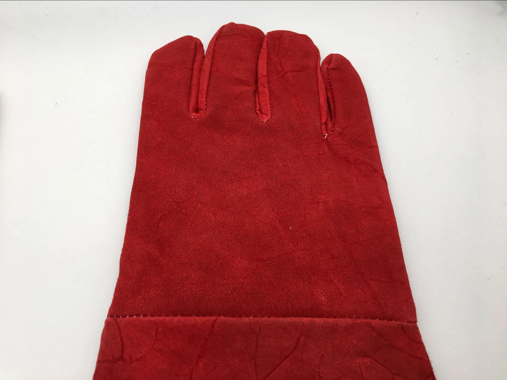 Economic Cow Split Leather Welding Work Glove 2 Pieces Back