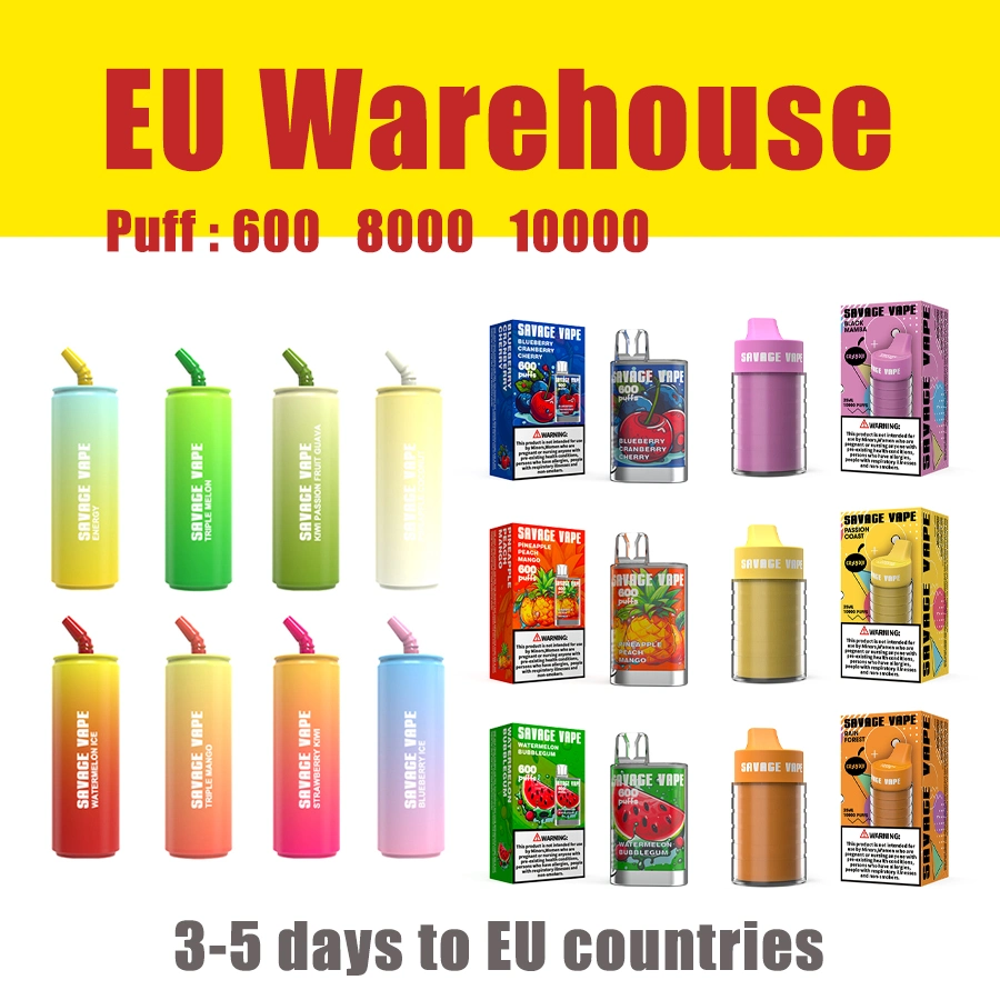EU Warehouse Savage Cola Bottle Vape 8000 Puff Disposable/Chargeables Vapes Device Rechargeable Disposable/Chargeable Vape with 650mAh 20ml Capacity Vaper Pen E Cigarettes Vaporizer